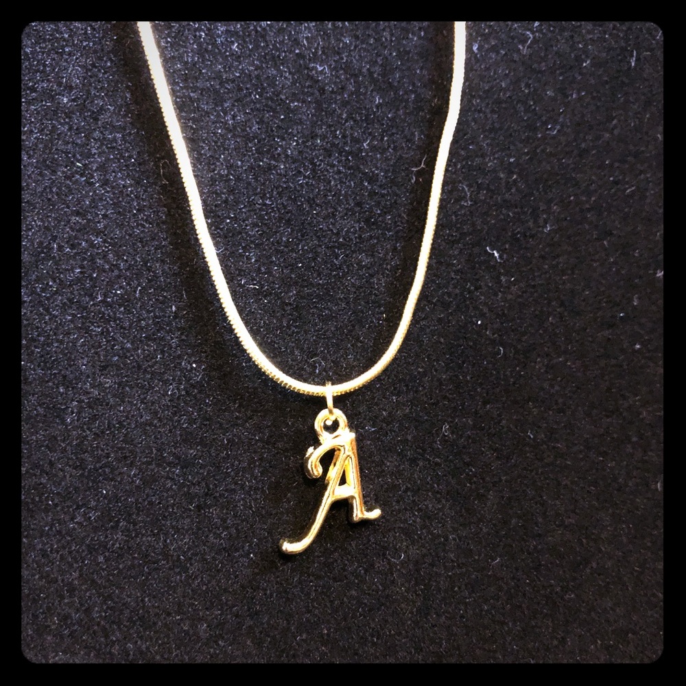 Custom Initial Gold Charm Necklace